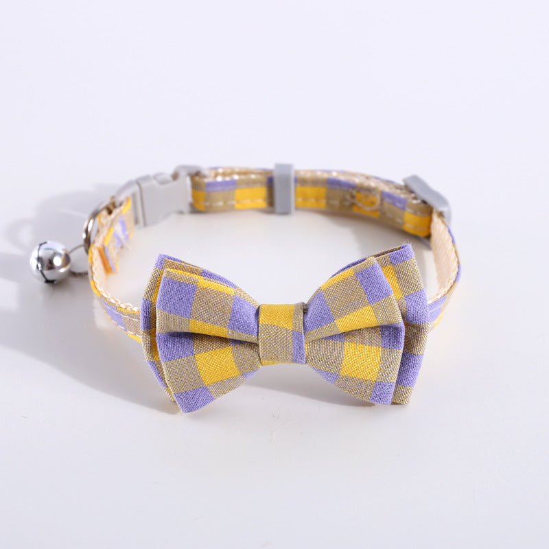 British Double Layer Detachable Bow Collar Adjustable Bell Bow Tie