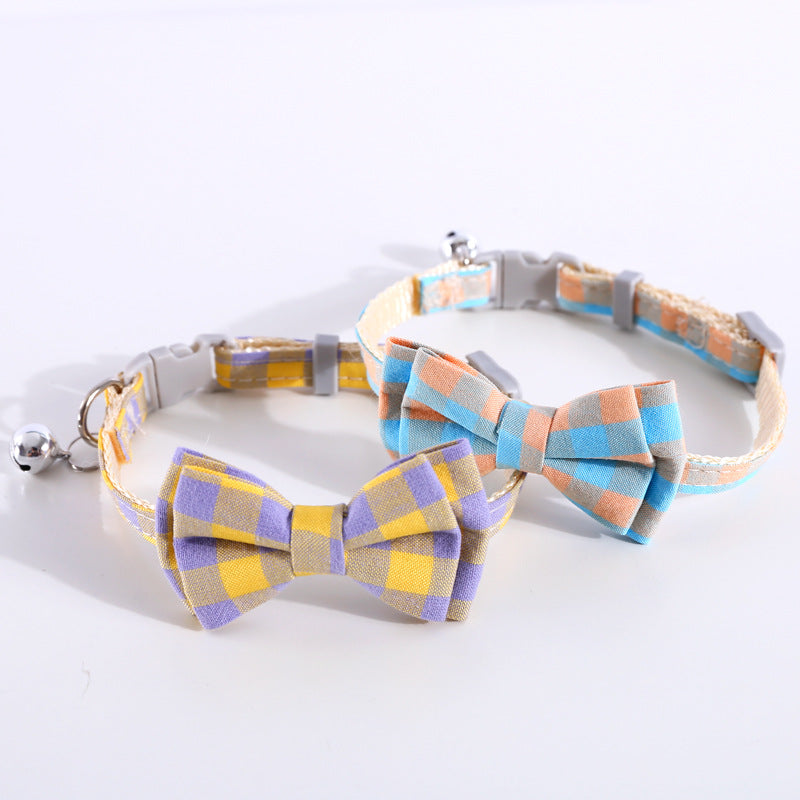 British Double Layer Detachable Bow Collar Adjustable Bell Bow Tie